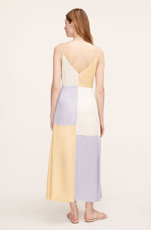Color-Blocked Twill Dress | Colorblock Sorbet Combo
