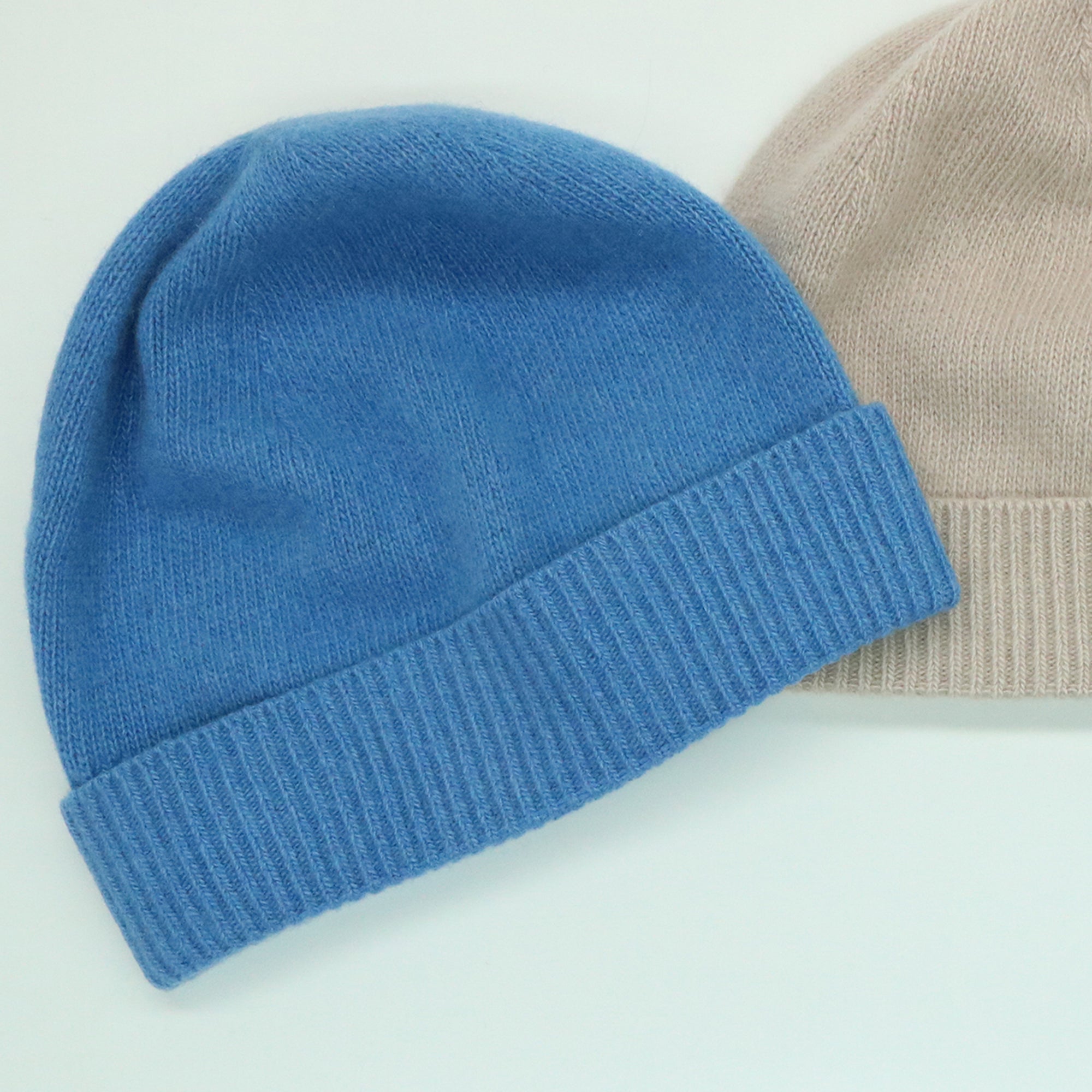 Unisex | Cashmere Beanie | Pottery Blue