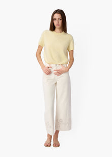Eugeney Cashmere Top | Custard