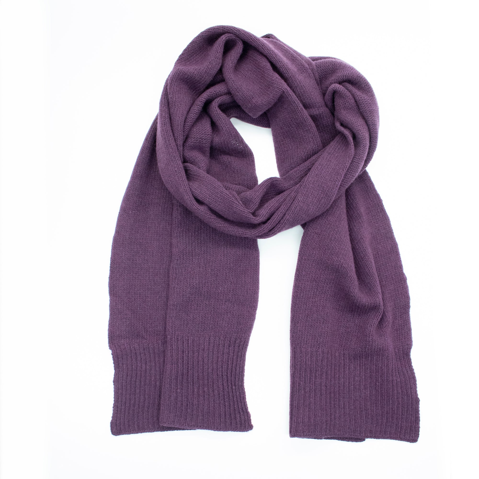 Unisex | Cashmere Scarf | Large | Eggplant