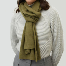 Unisex | Cashmere Scarf | Large | Martini Olive