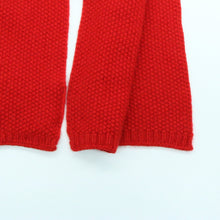 Cashmere Stitched Scarf | Fire Red