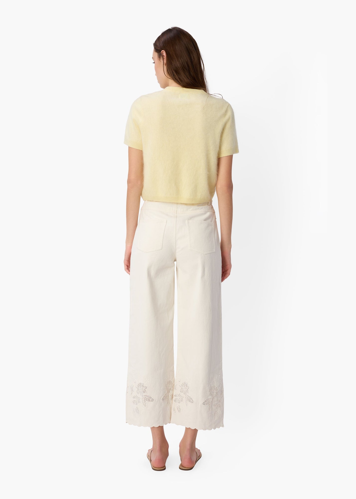 Eugeney Cashmere Top | Custard