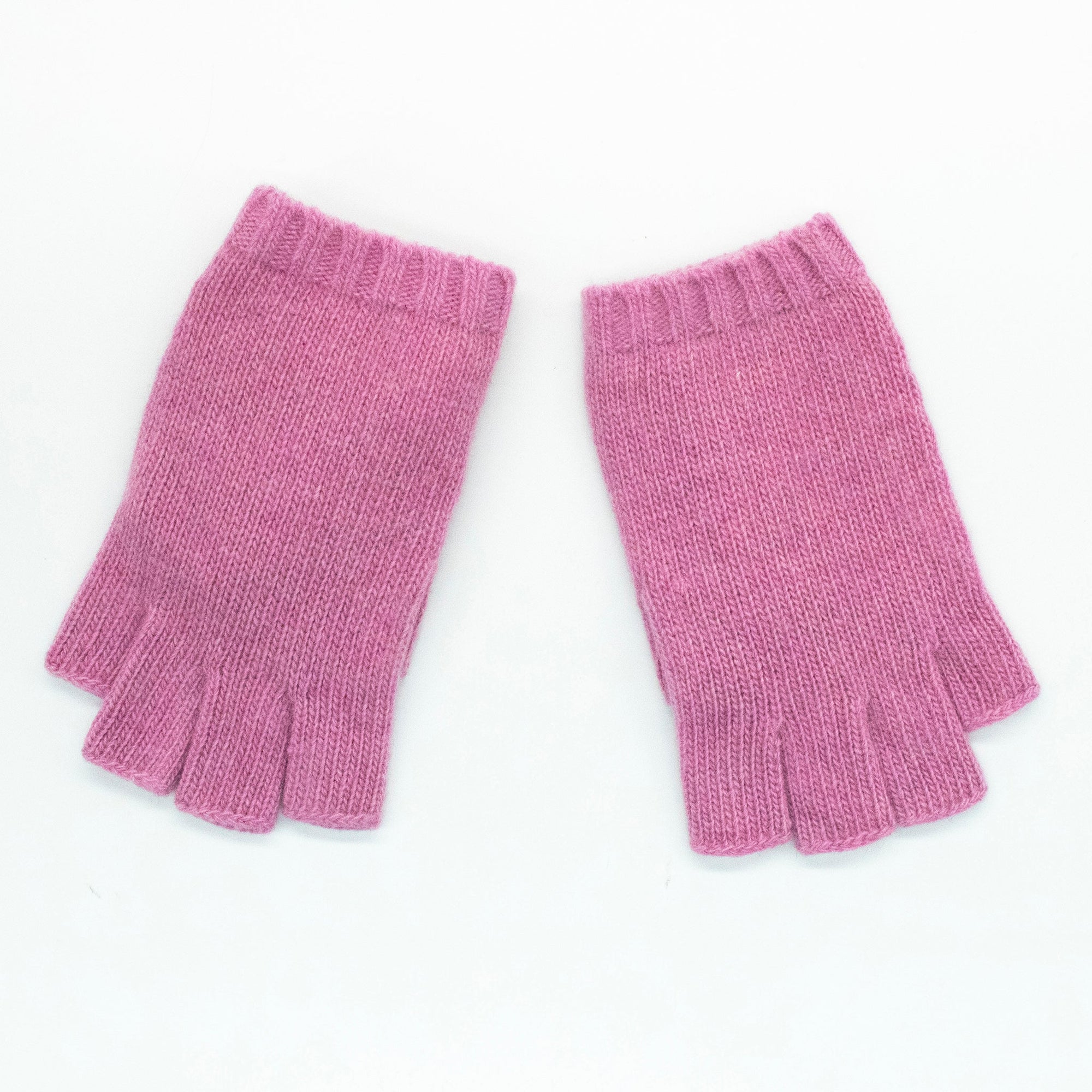 Kids Cashmere Fingerless Gloves | Bryant Pink