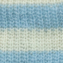 Babies Cashmere Beanie Striped Hat | Baby Blue