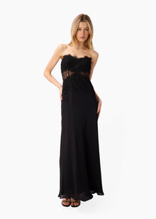 Lucienne Strapless Gown | Black