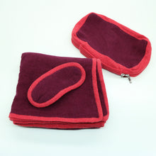 Unisex | Travel Set Color Block | Red Plum/Strawberry