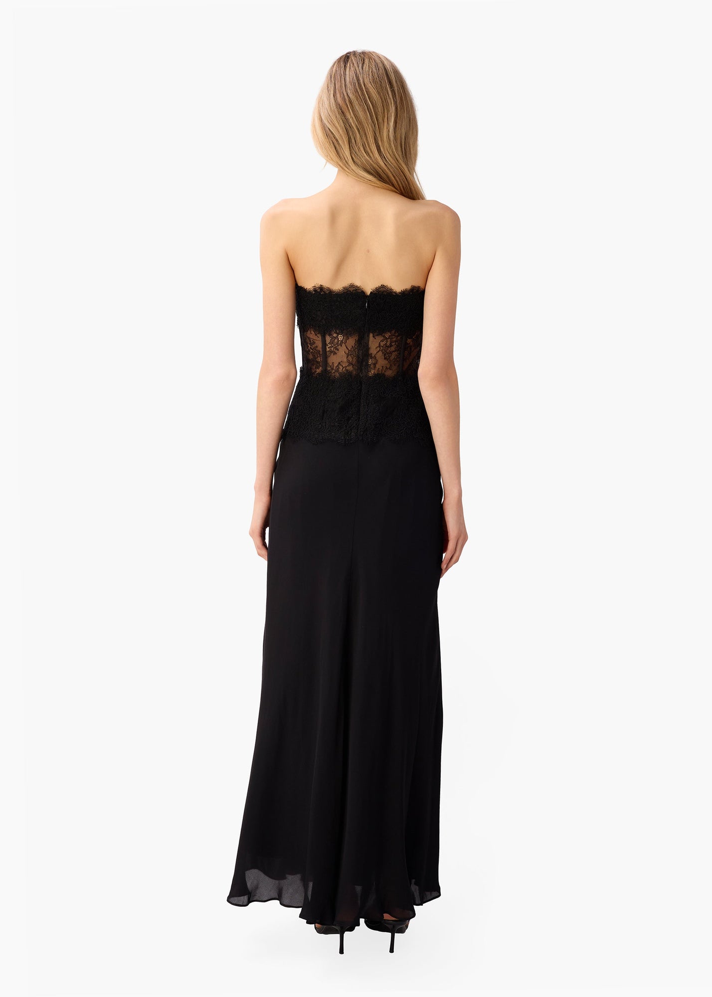 Lucienne Strapless Gown | Black