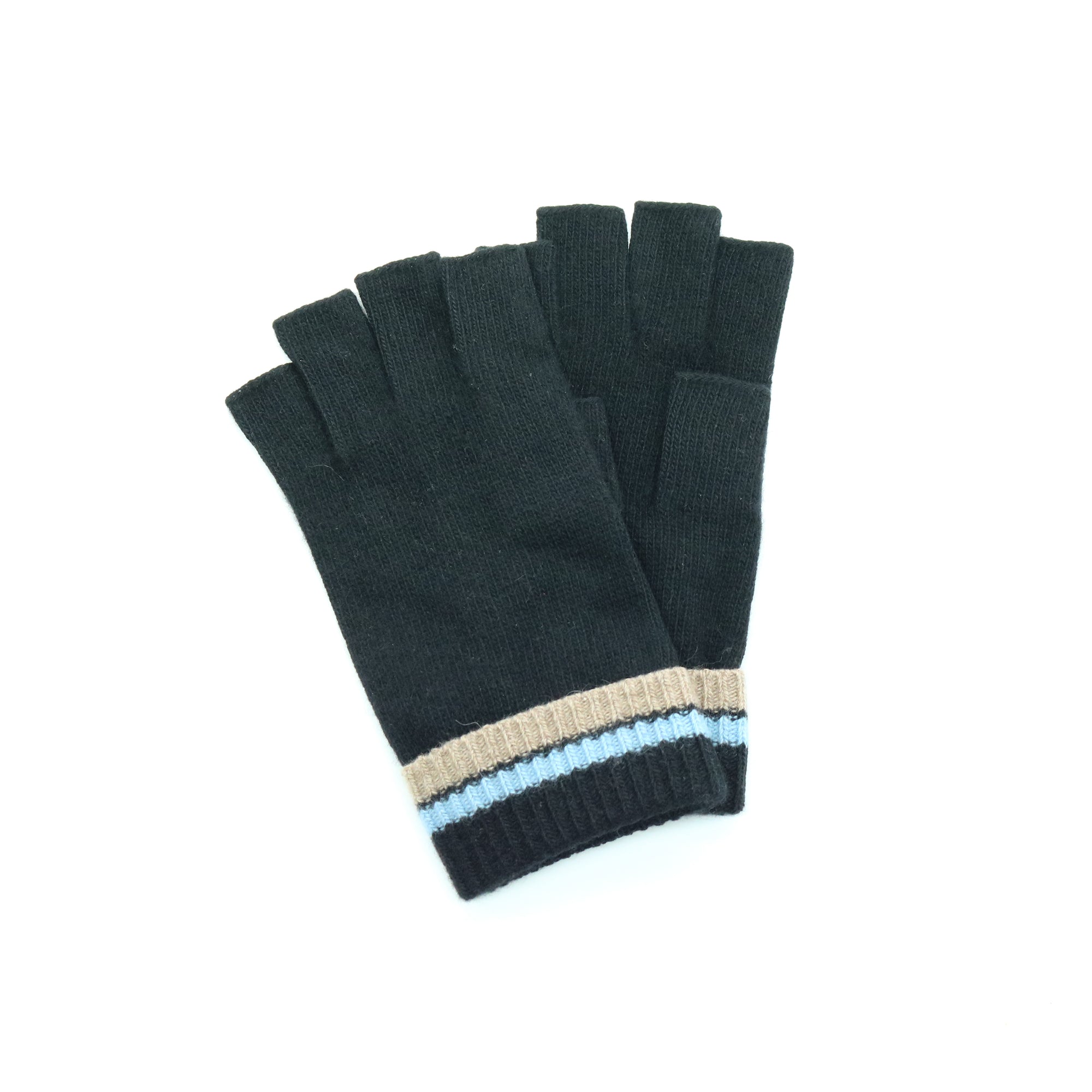 Mens | Fingerless Gloves | Black Combo