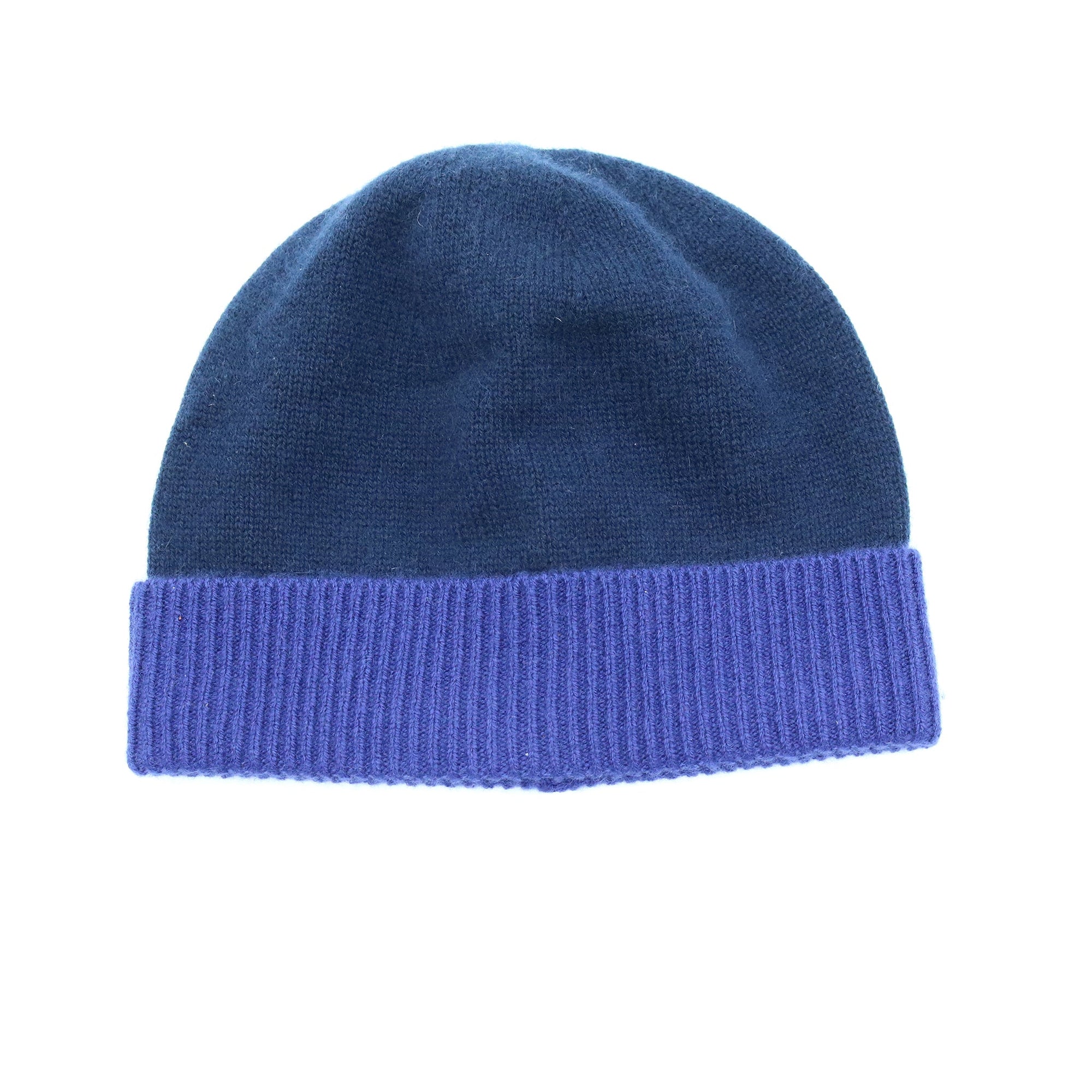 Color Block Beanie | Navy