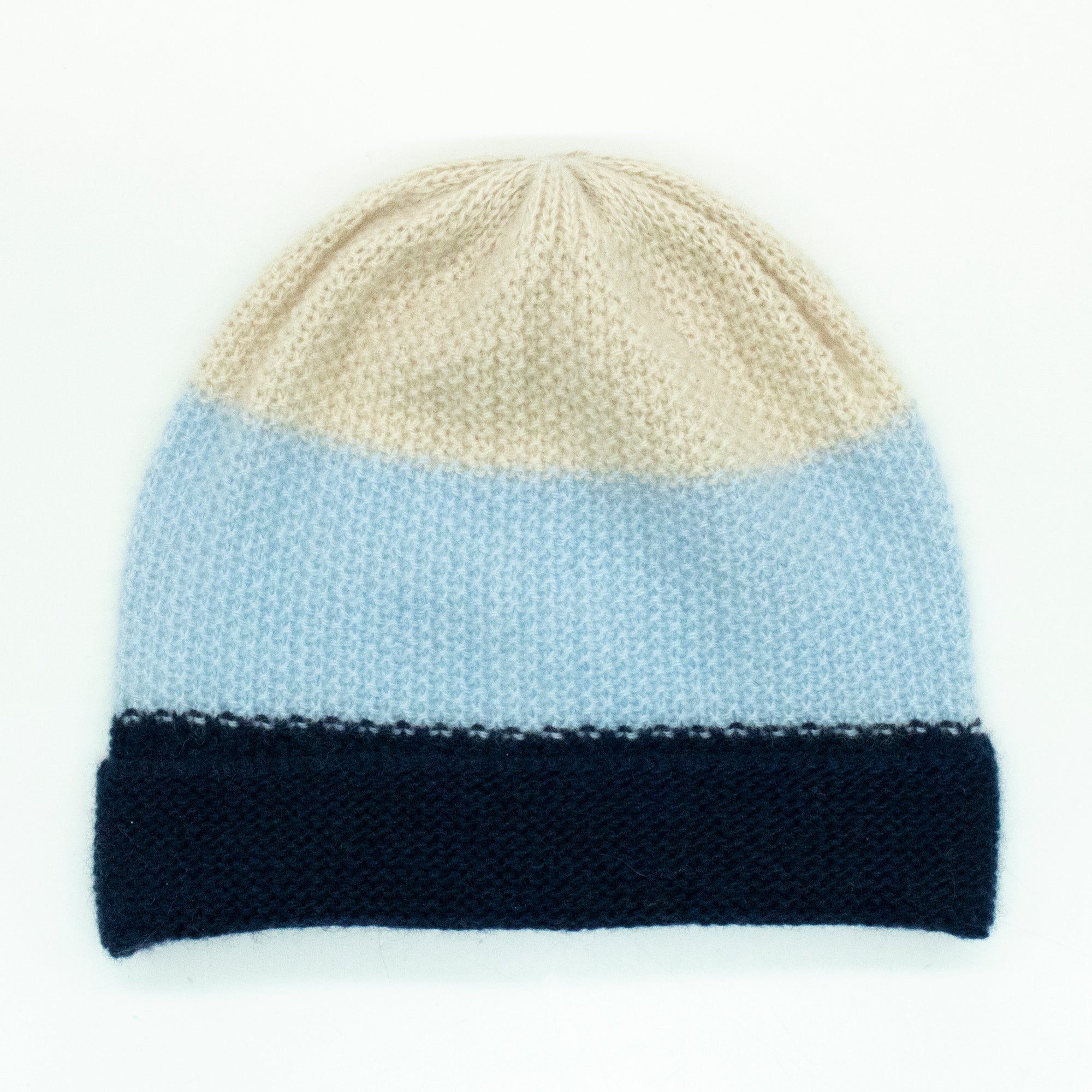 Kids | Cashmere Multi Color Beanie | Ivory Combo