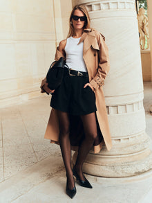 Long Trench Coat | Tan