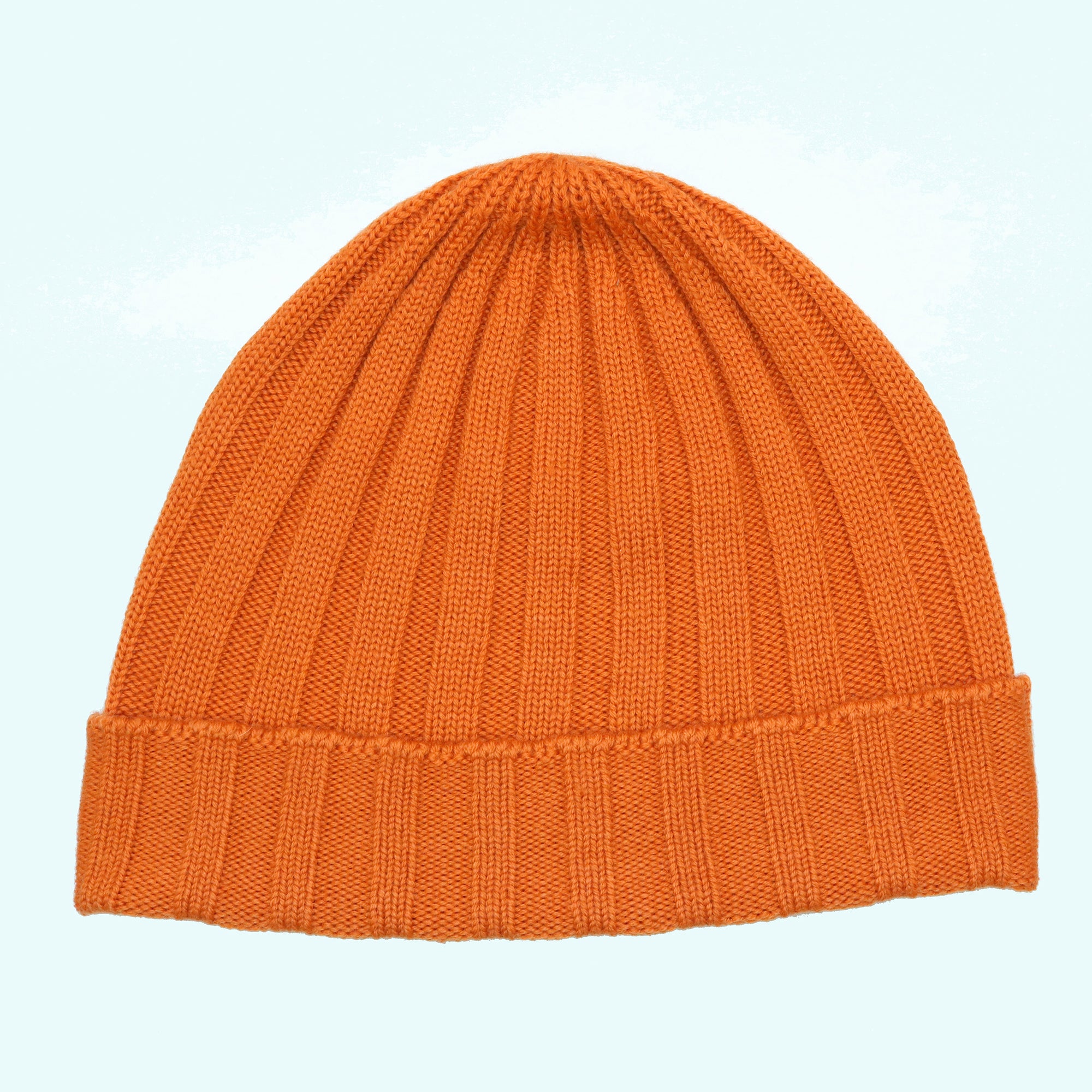 Unisex | Merino Beanie Hat | Orange
