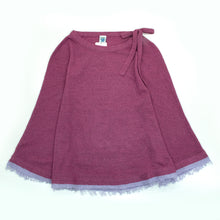 Womens | Poncho with Eyelash Fringes And Bow | Glicine/Lilac