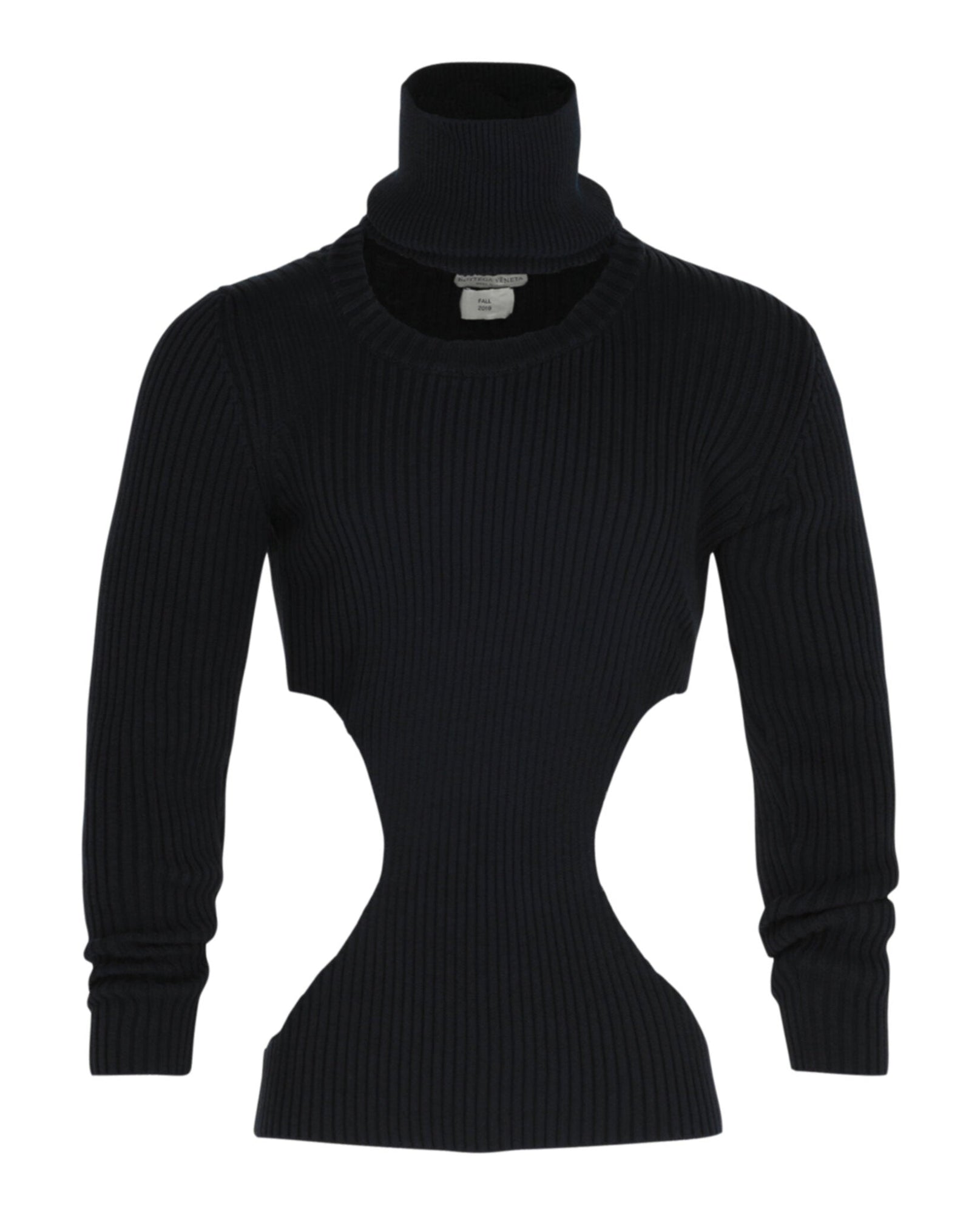 Bottega Veneta | Turtleneck Cutout Ribbed Sweater