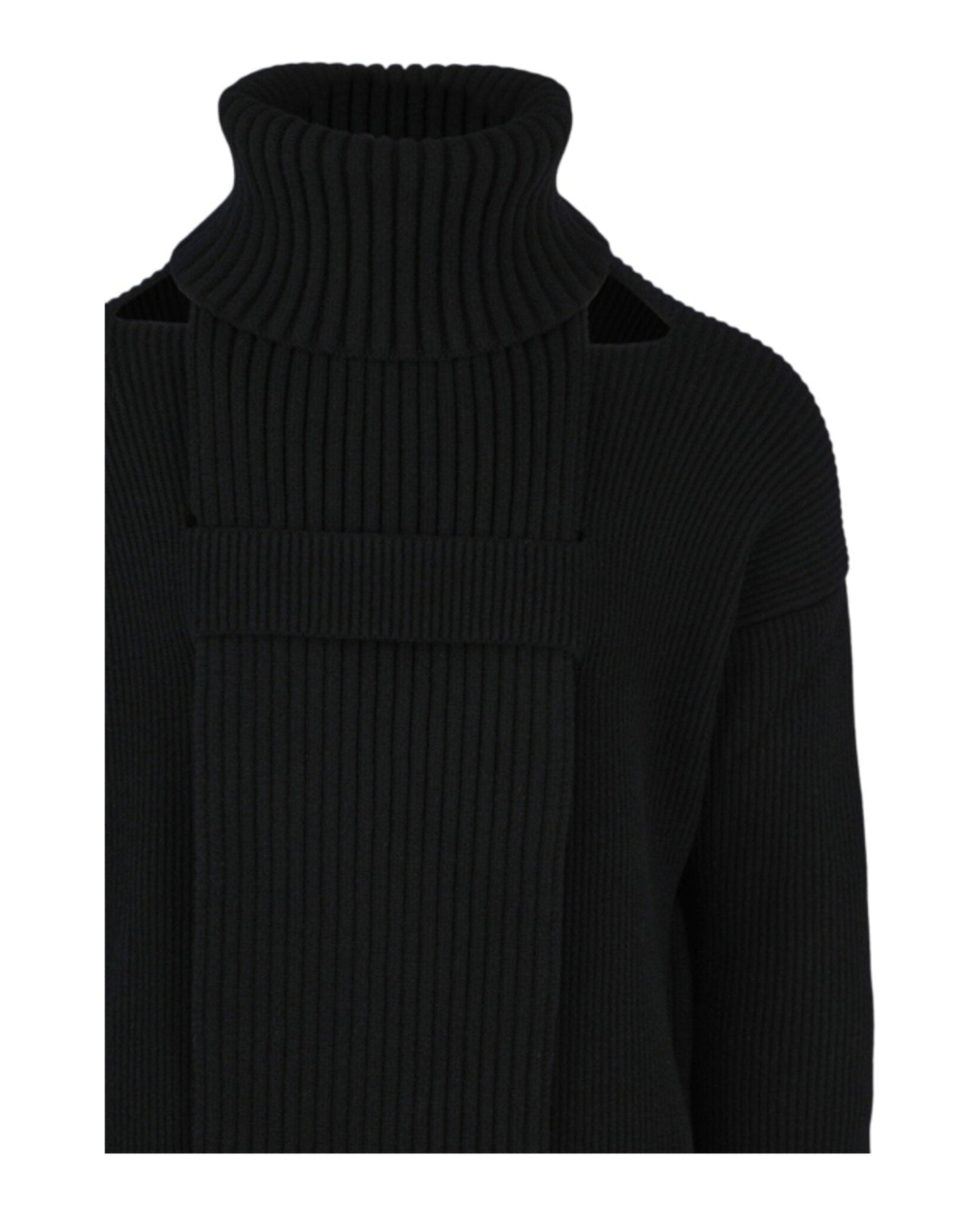 Bottega Veneta | Wool Blend Turtleneck Scarf Sweater