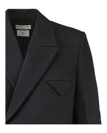 Bottega Veneta | Double Breasted Compact Wool Coat