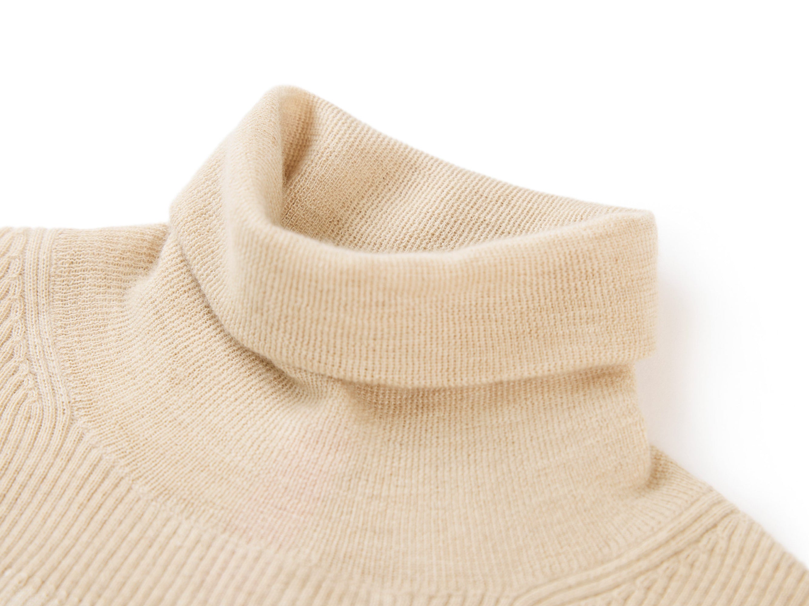 Cashmere Seamless Base Layer Top | Camel