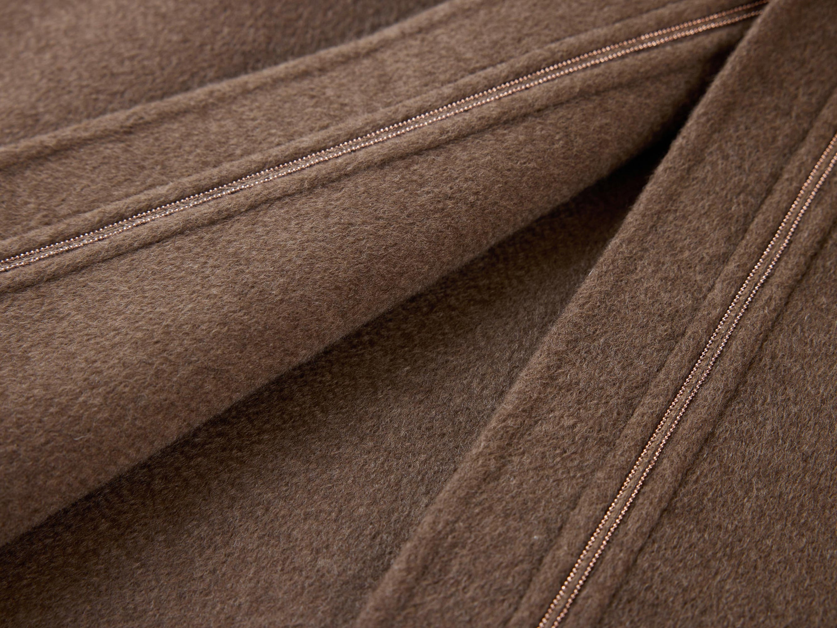 Thin-Strap Cashmere Coat | Brown