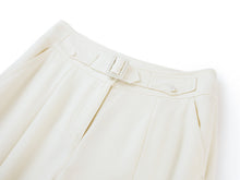 High-Waisted Wide-Leg Trouser | White