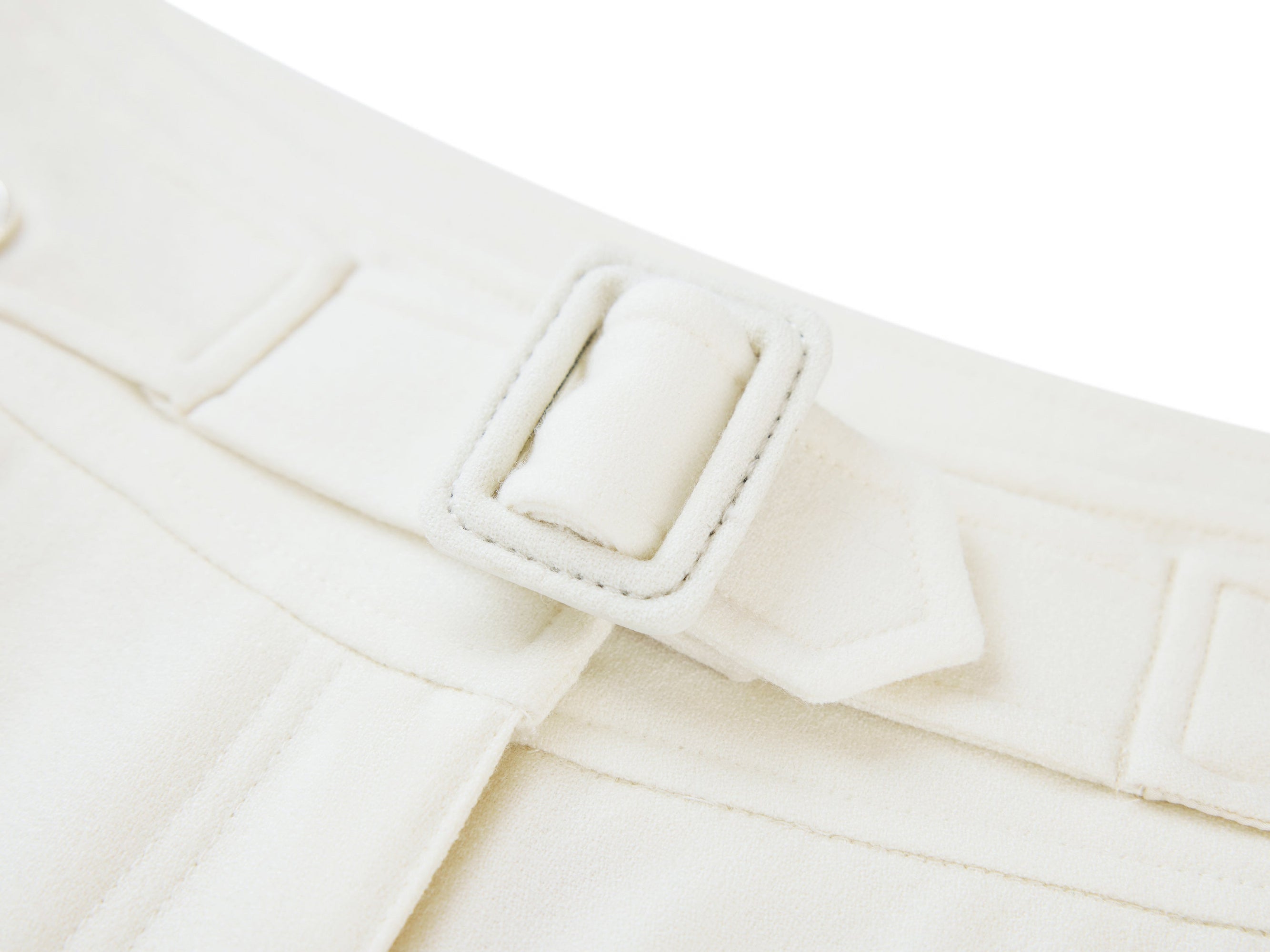 High-Waisted Wide-Leg Trouser | White