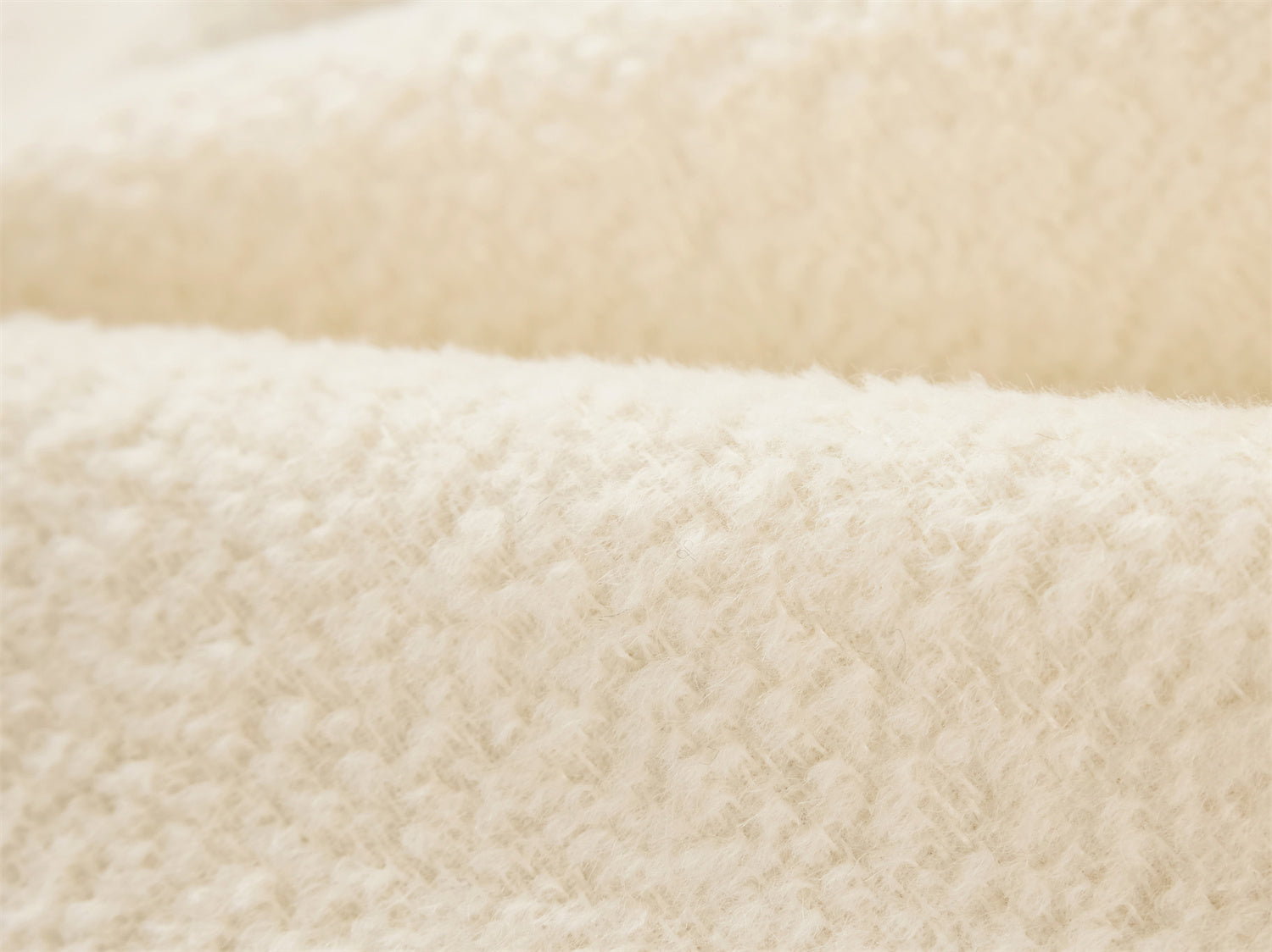 Boucle Long Blazer | Beige