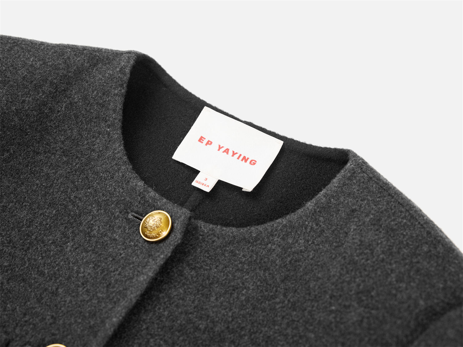 Pure Wool Tweed Coat | Grey