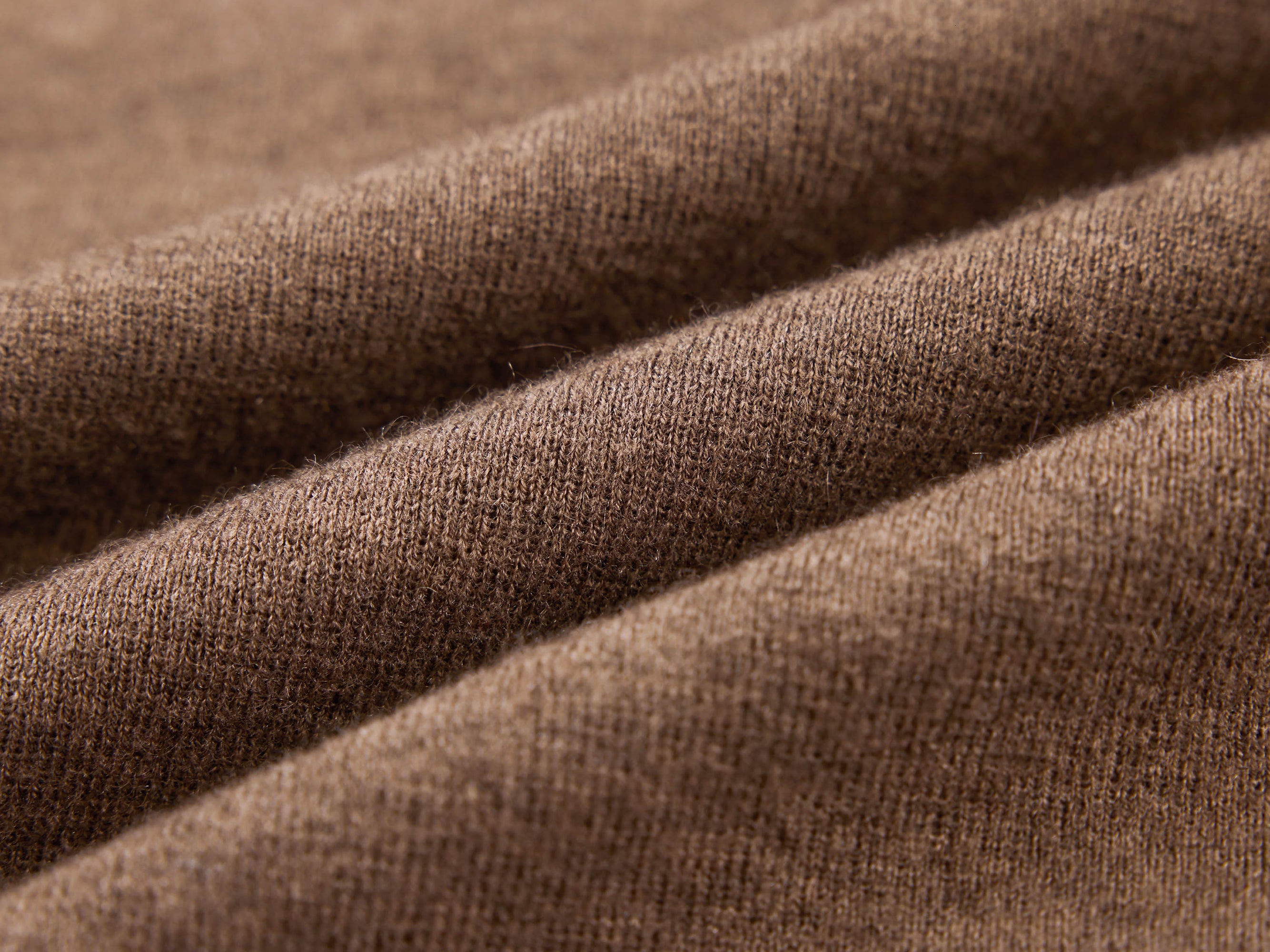 Turtleneck Knit Top | Heather Brown