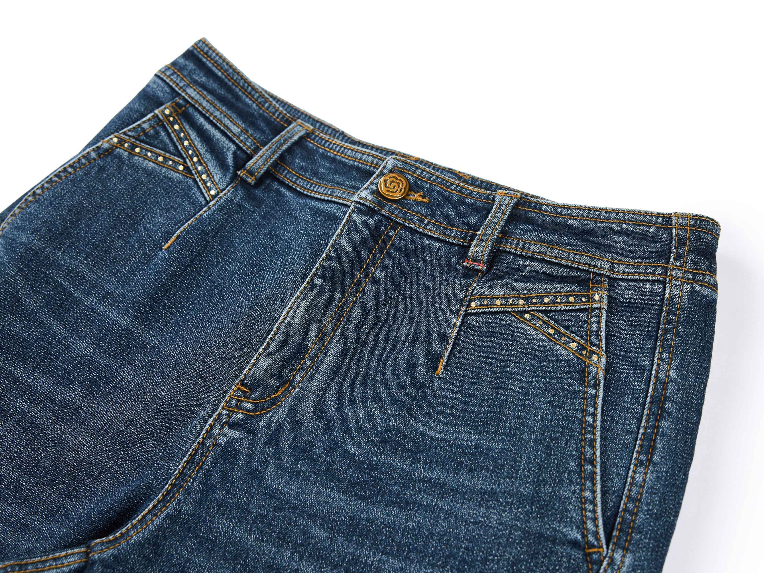 High-Waisted Straight-Leg Jeans | Blue