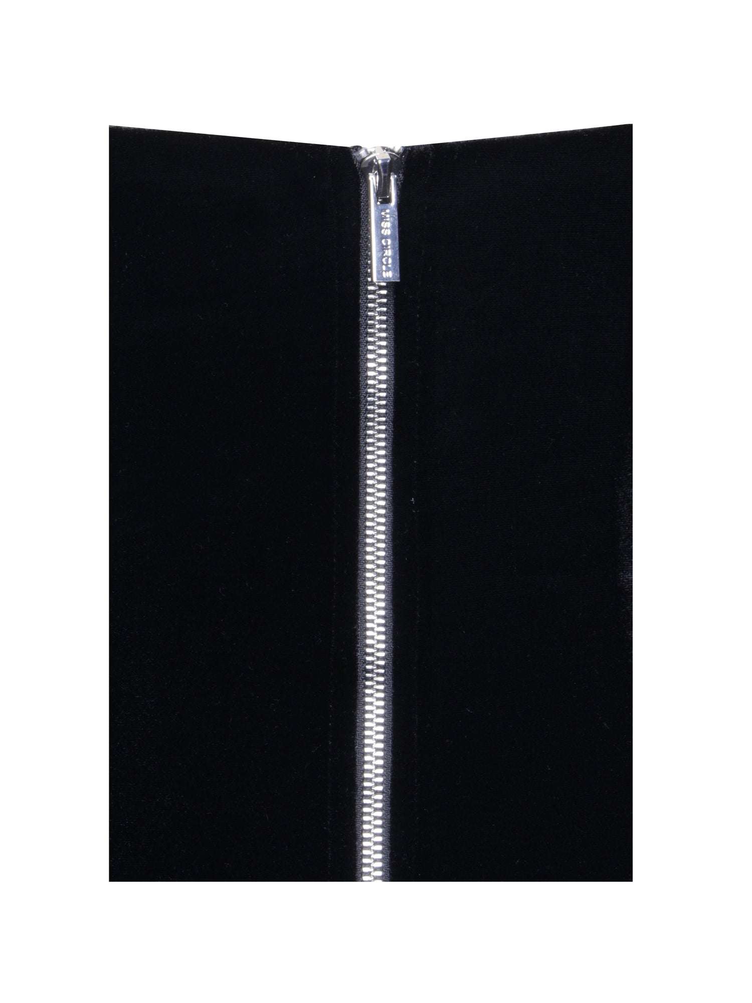 Qiara Velvet Peplum Top with Lace Trim | Black