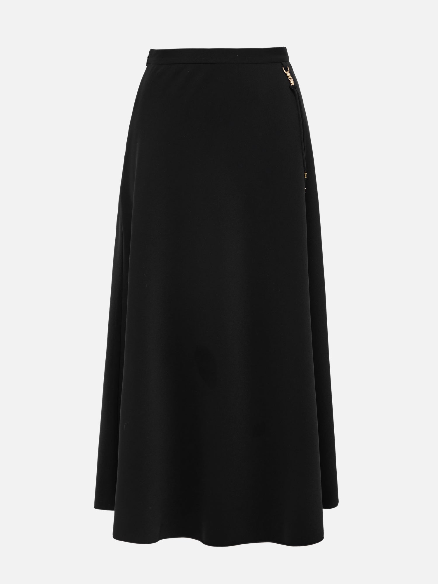 High-Waisted Midi Skirt | Black