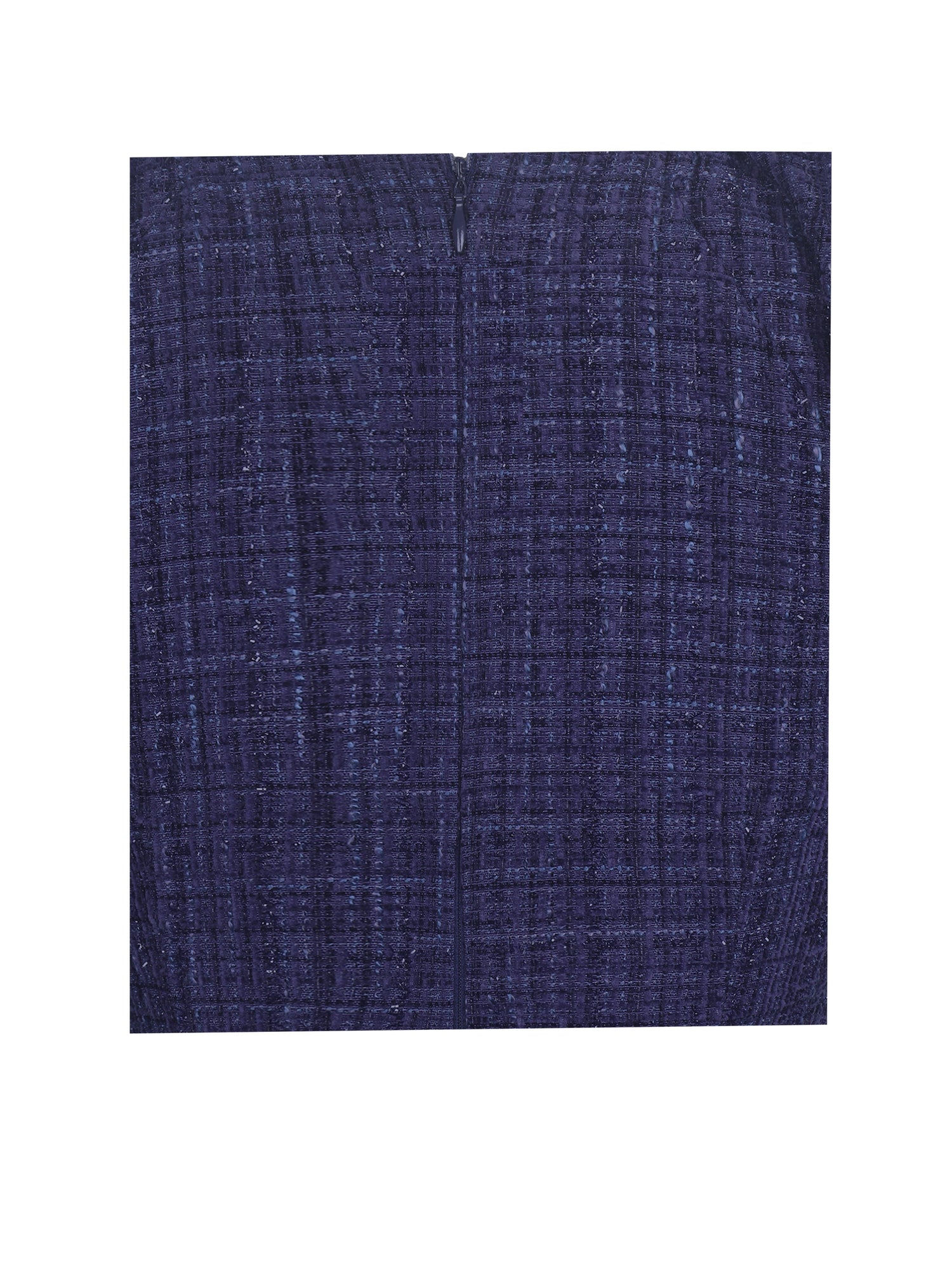 Denise Tweed Ruched Puff Sleeve Mini Dress | Navy