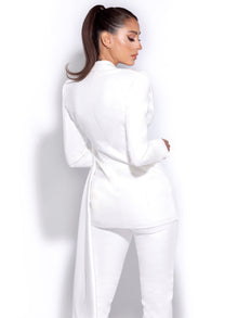 Vayla Skinny Fit Crepe Trousers | White
