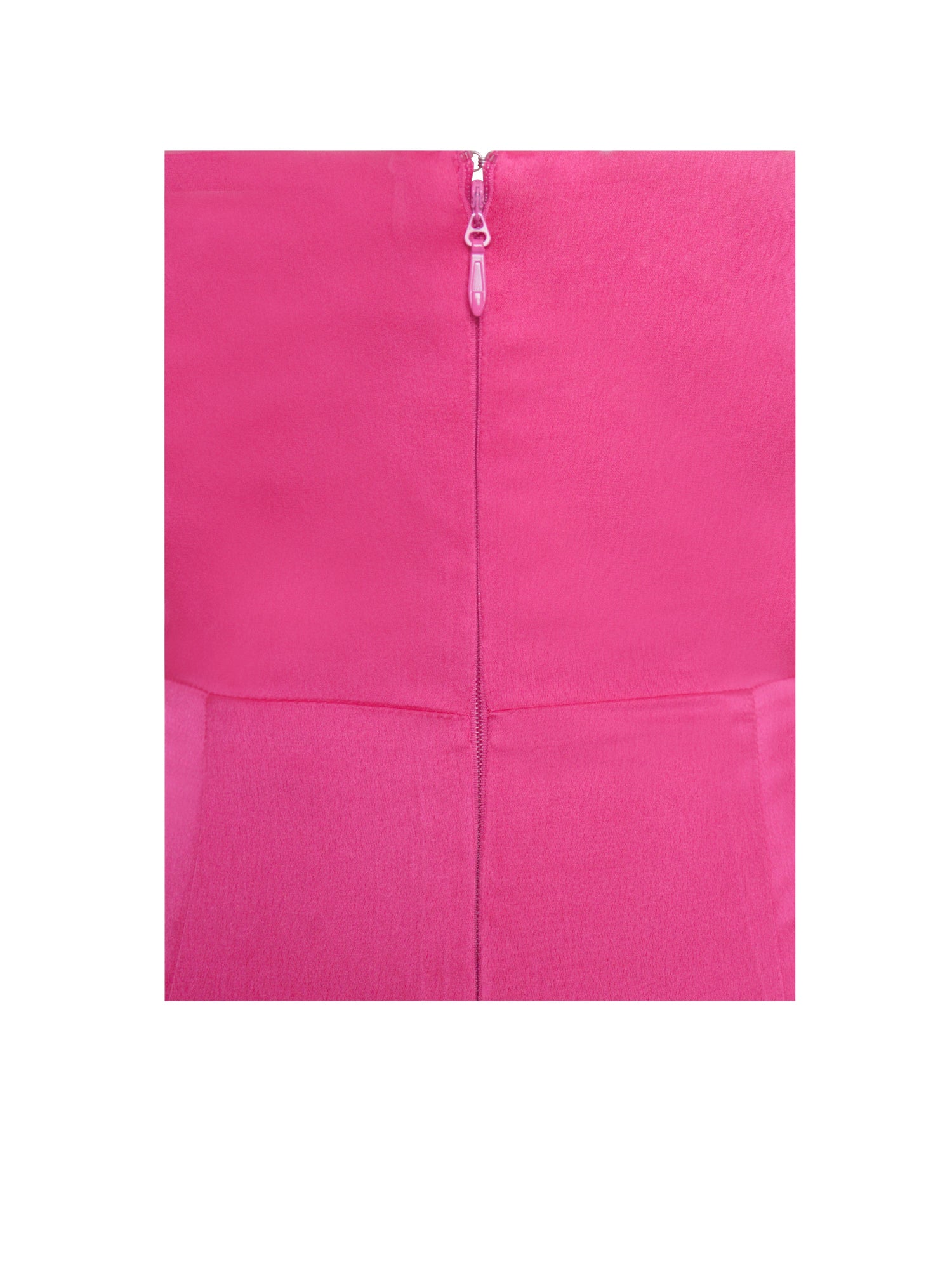 Perrin Feather Dress High Slit Gown | Fuchsia Pink