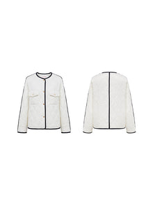 Parisian-Style Cotton Jacket | White