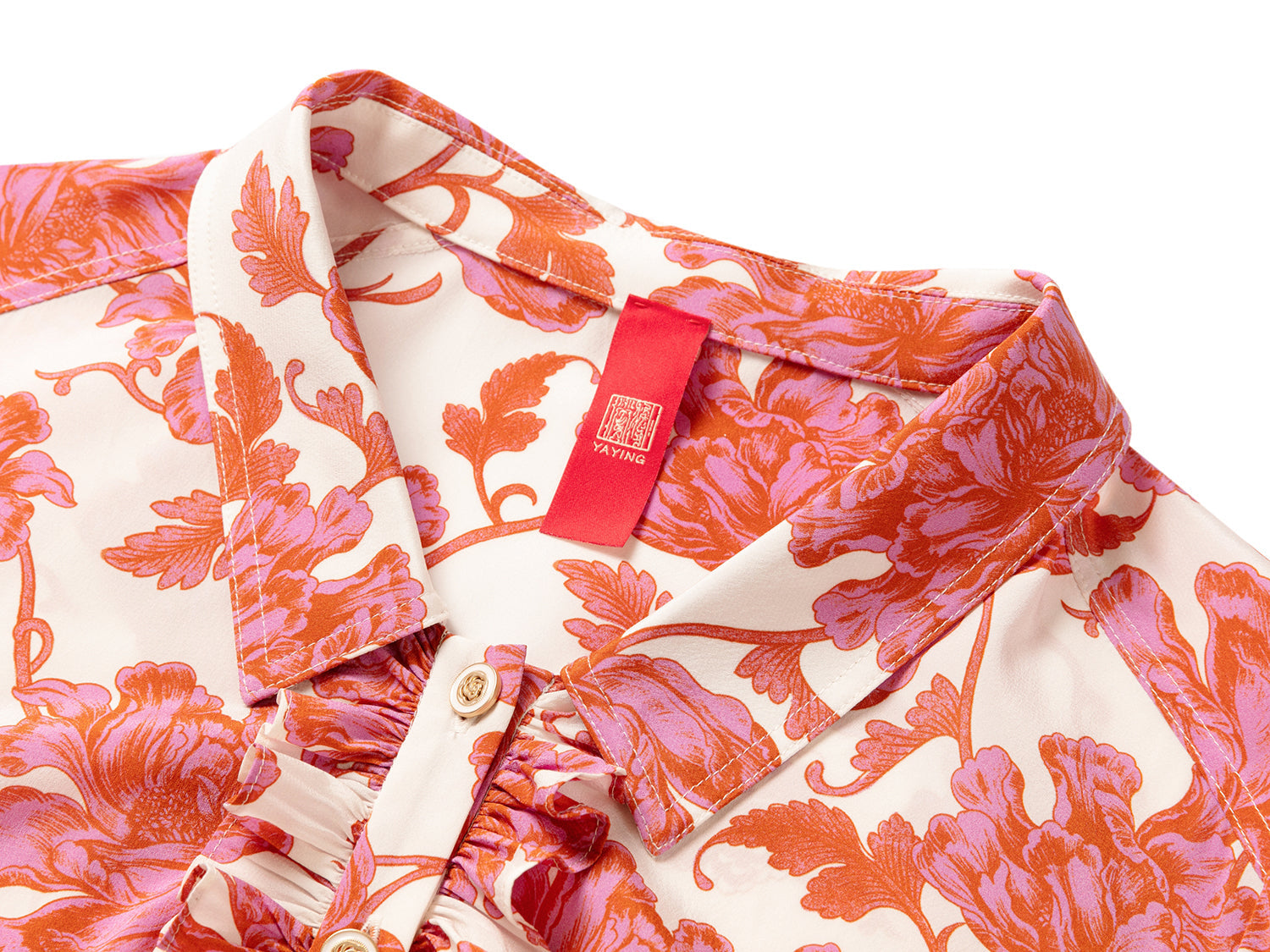 Silk Printed Dress | Pink