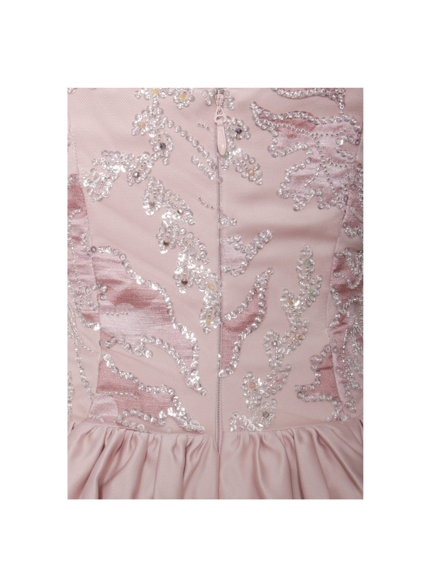 Palesa Ballet Style Embroidered Bubble Hem Mini Dress | Pink