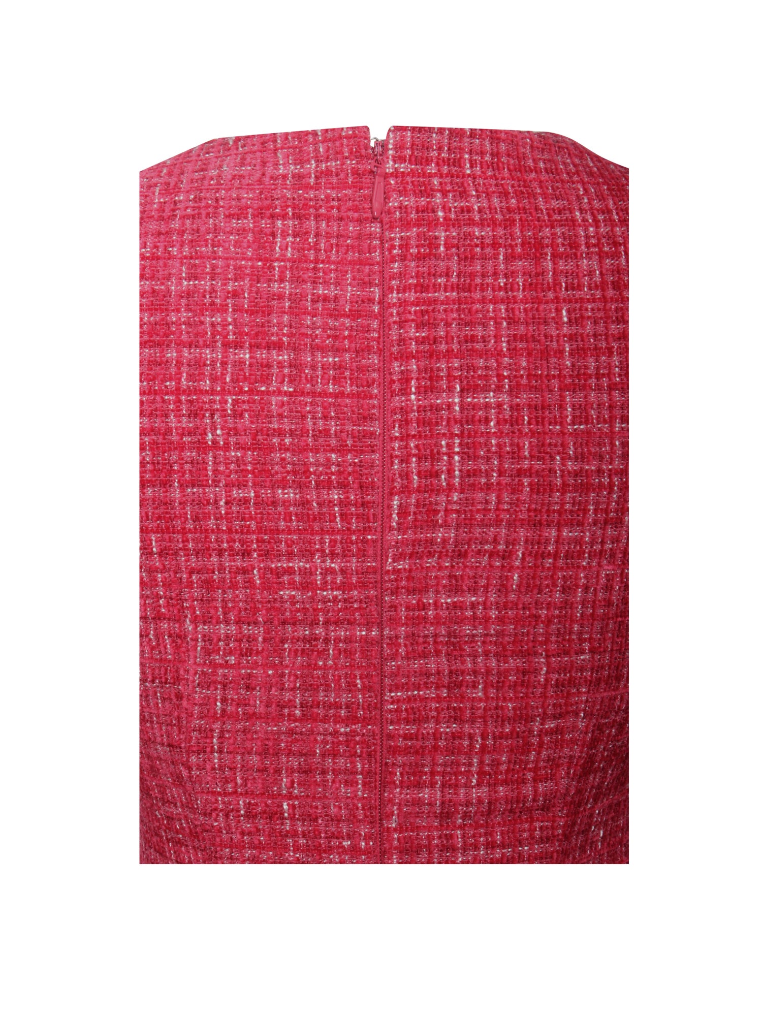 Tae Tweed Long Sleeve Drop Waist Mini Dress | Red