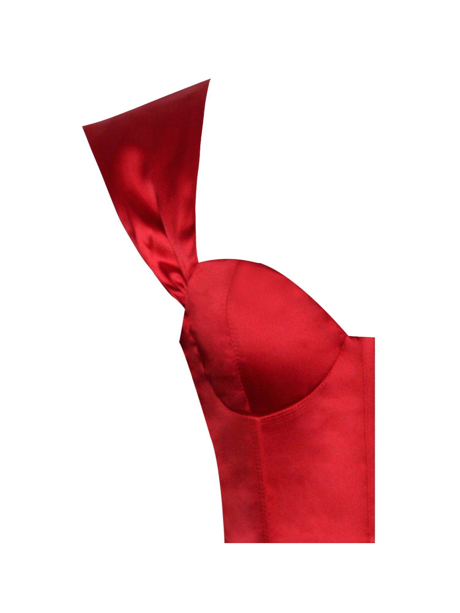 Hedy Satin Corset Dress | Red