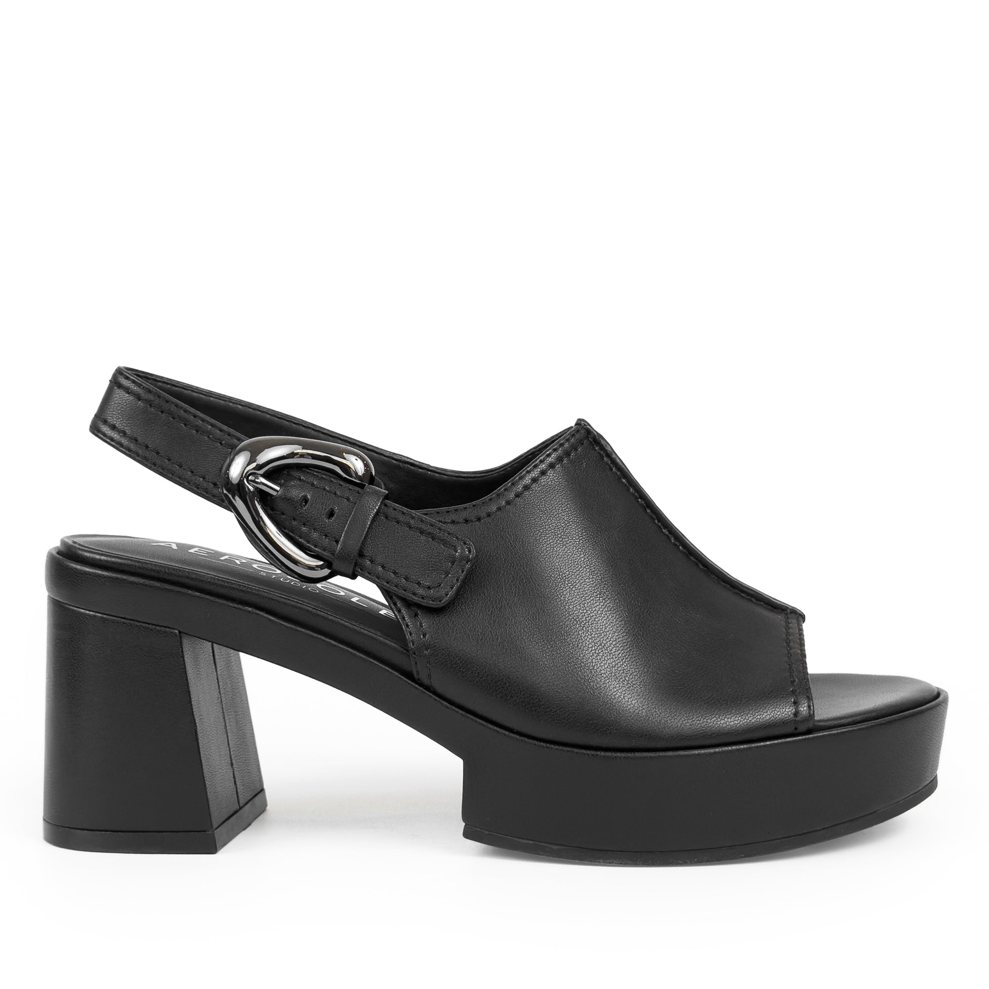 Zella | Black Stretch Nappa Faux Leather