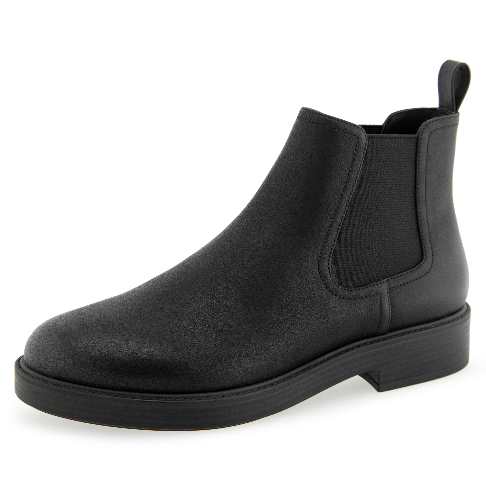 Poshan | Black Faux Leather