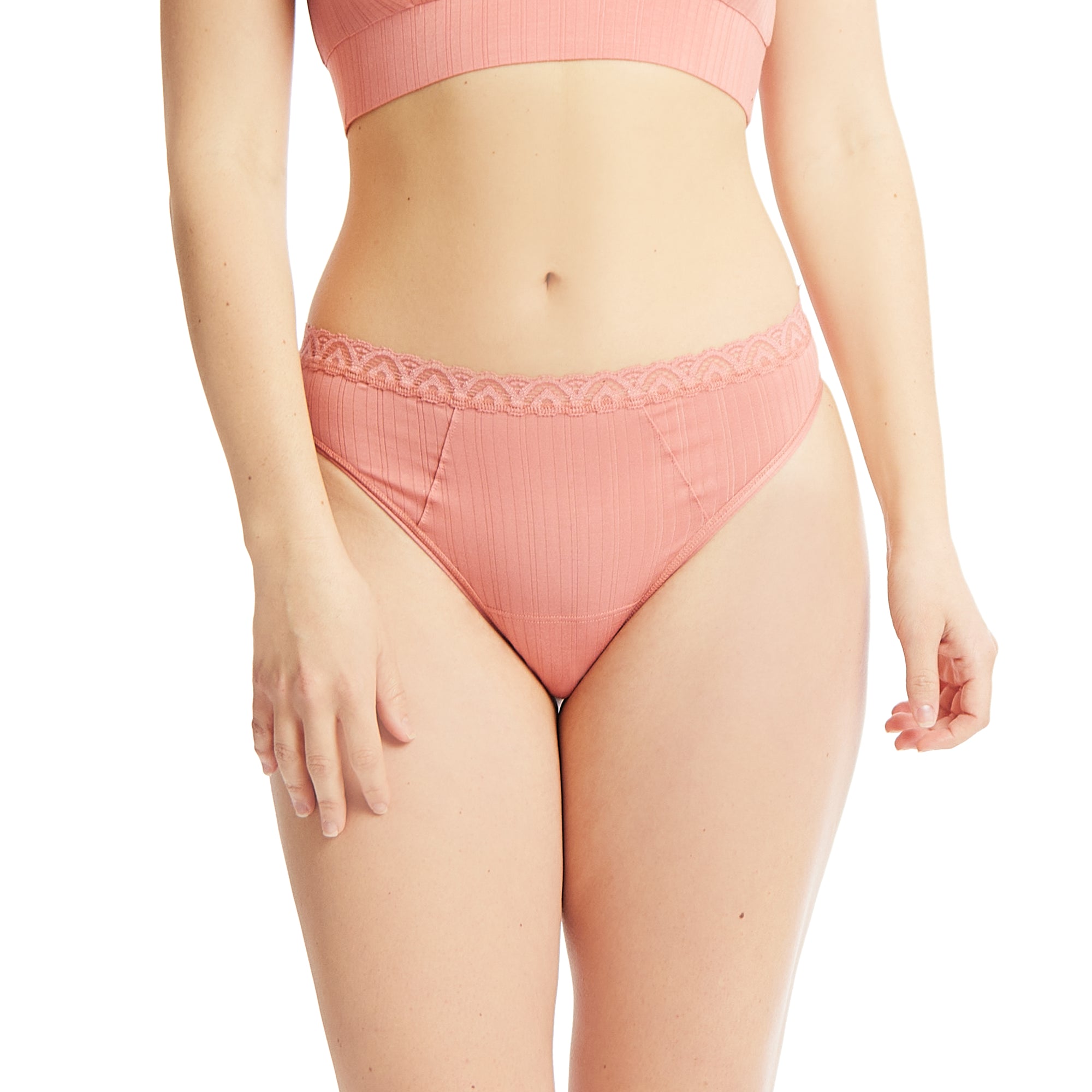 Low Rise Thong | Antique Rose Pink