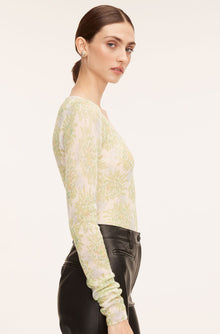 Astera Fleur Pullover | Astera Fleur Chartreuse Combo