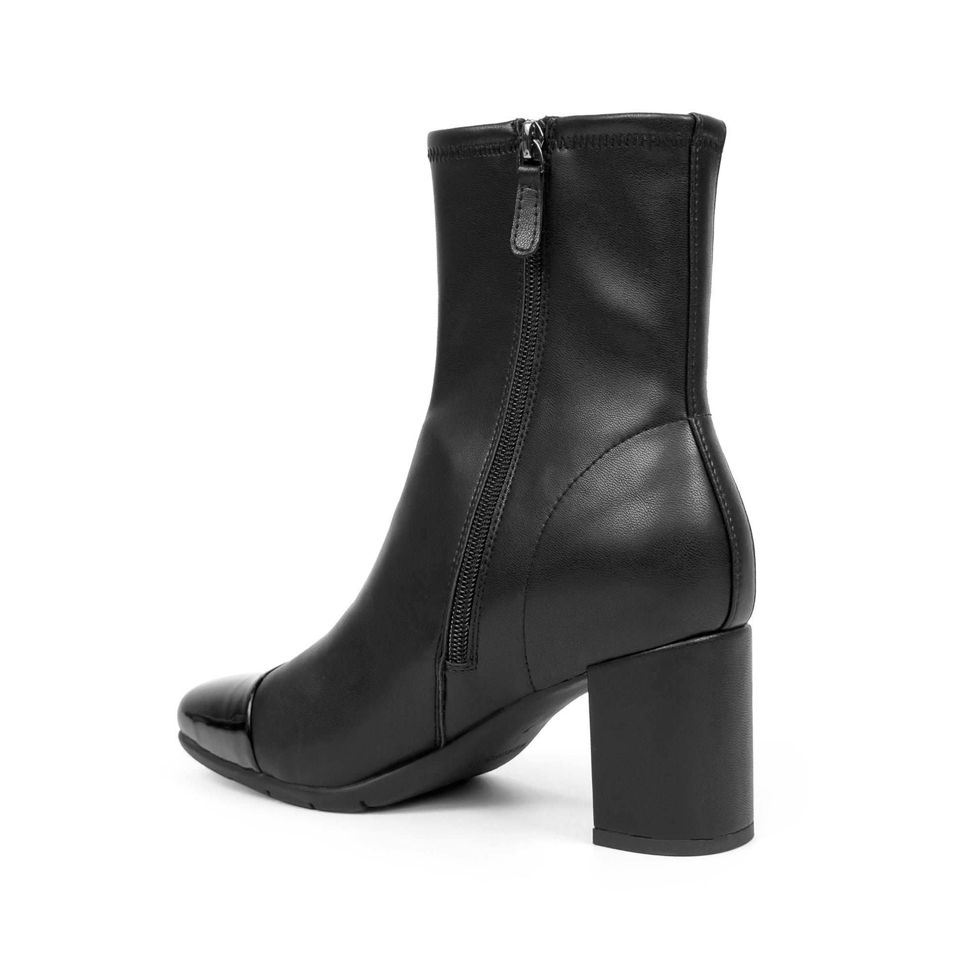 Miles | Black Faux Leather