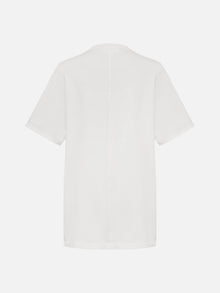 Cotton-Blend Tee | White