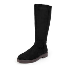 Prue | Black Faux Suede/Faux Shearling