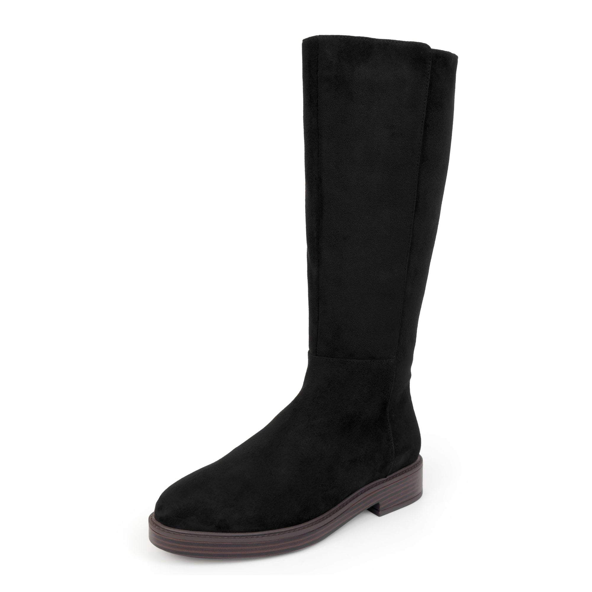 Prue | Black Faux Suede/Faux Shearling