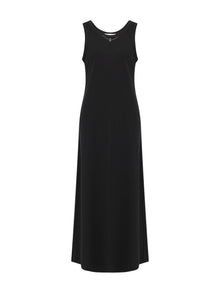 Cotton Sleeveless Dress | Black