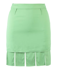 Bottega Veneta | Pleated Hem Mini Skirt