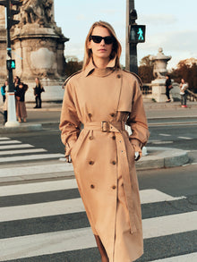 Long Trench Coat | Tan